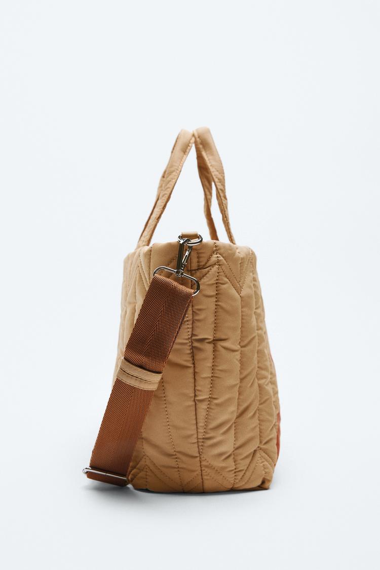 Nylon tote bag zara sale